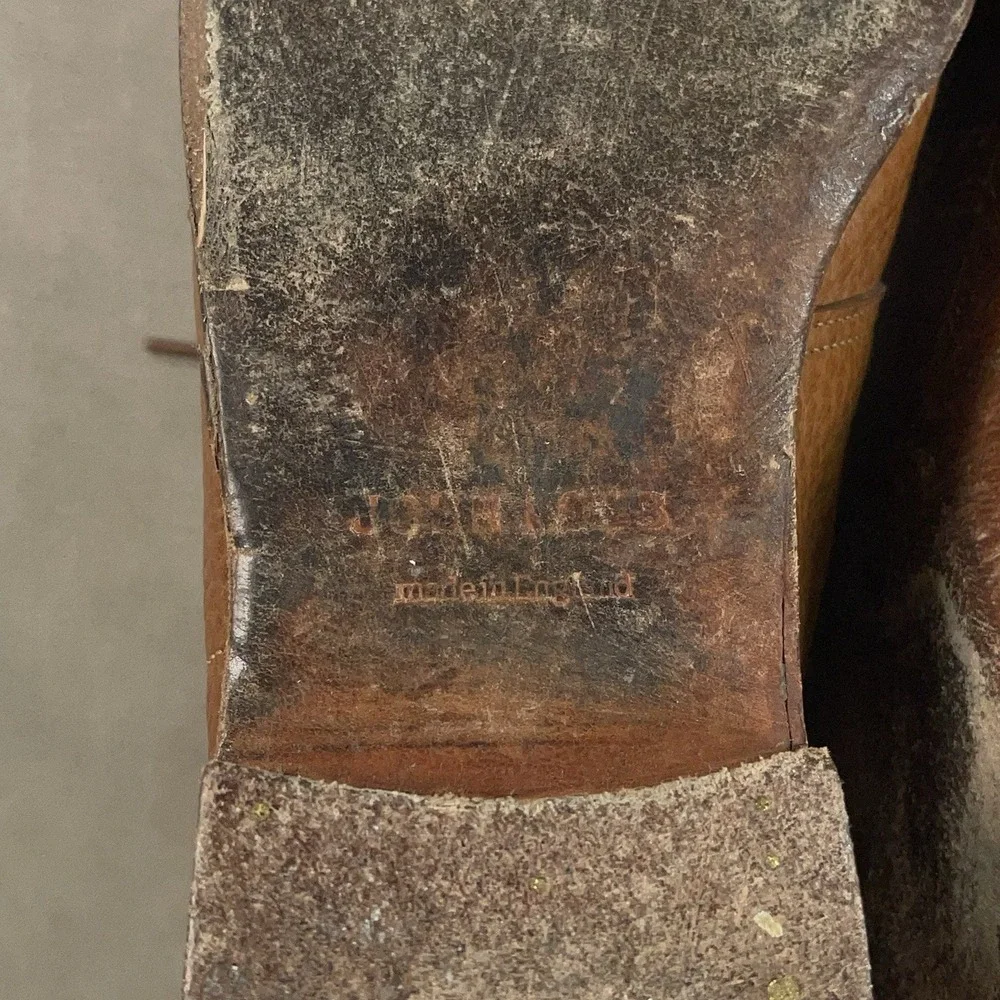 John Lobb Brown Grain Leather Elmer Chukka Boot UK 7.5 E US 8.5 D ($1,465)